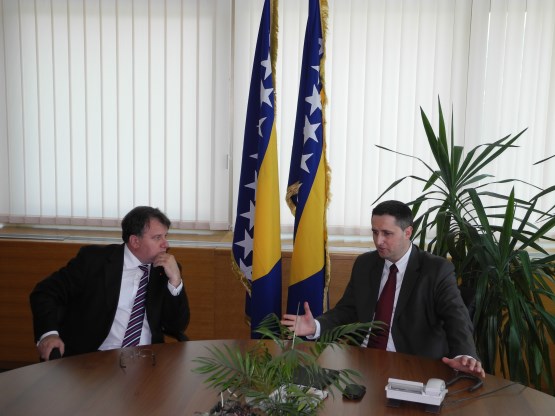 Susret predsjedavajućeg Predstavničkog doma, dr. Denisa Bećirovića s premijerom Federacije BiH, Nerminom Nikšićem 


